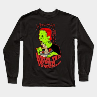 Frankenstein love ramen Long Sleeve T-Shirt